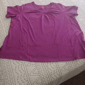 Perfect Short -Sleeve Stirred V-Neck Tunic